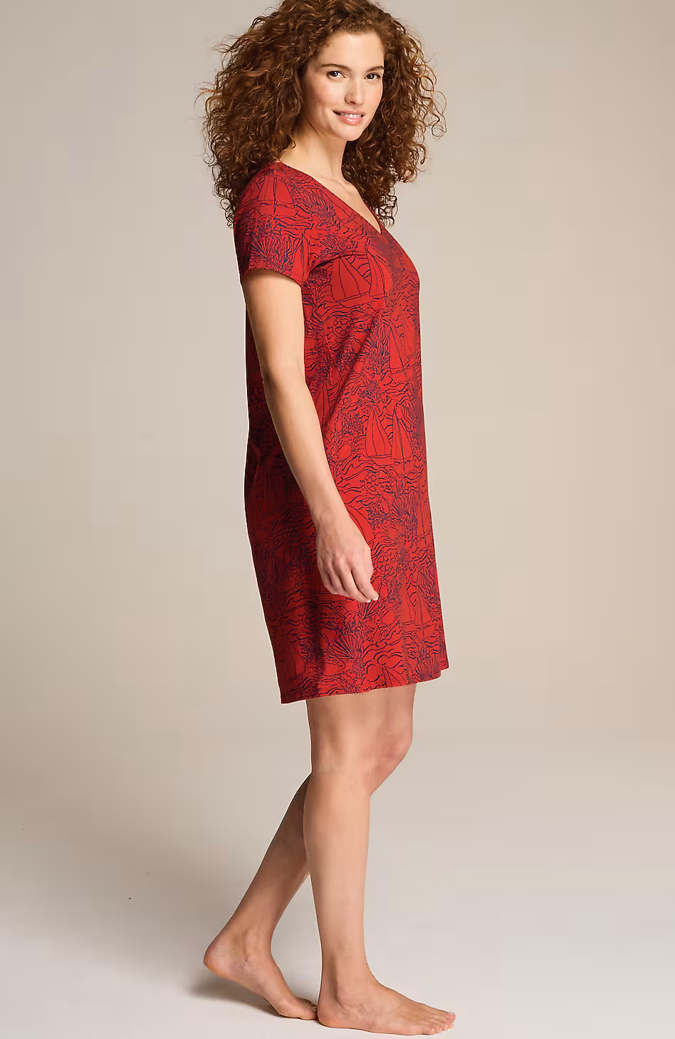 Sleep Ultrasoft Short V-Neck Gown