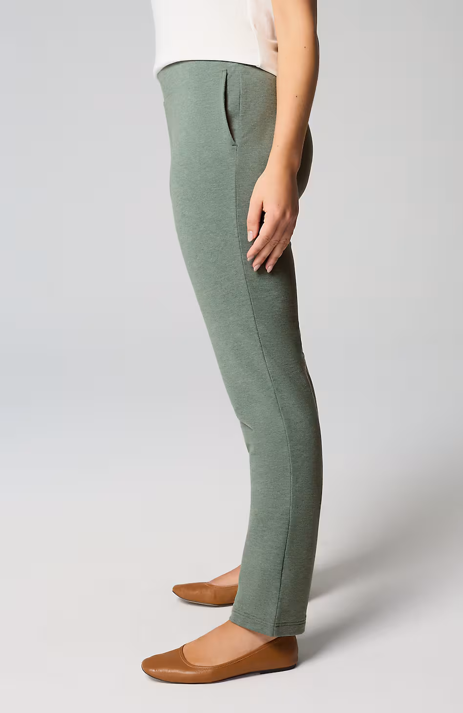 Pure Jill Affinity Slim-Leg Pants