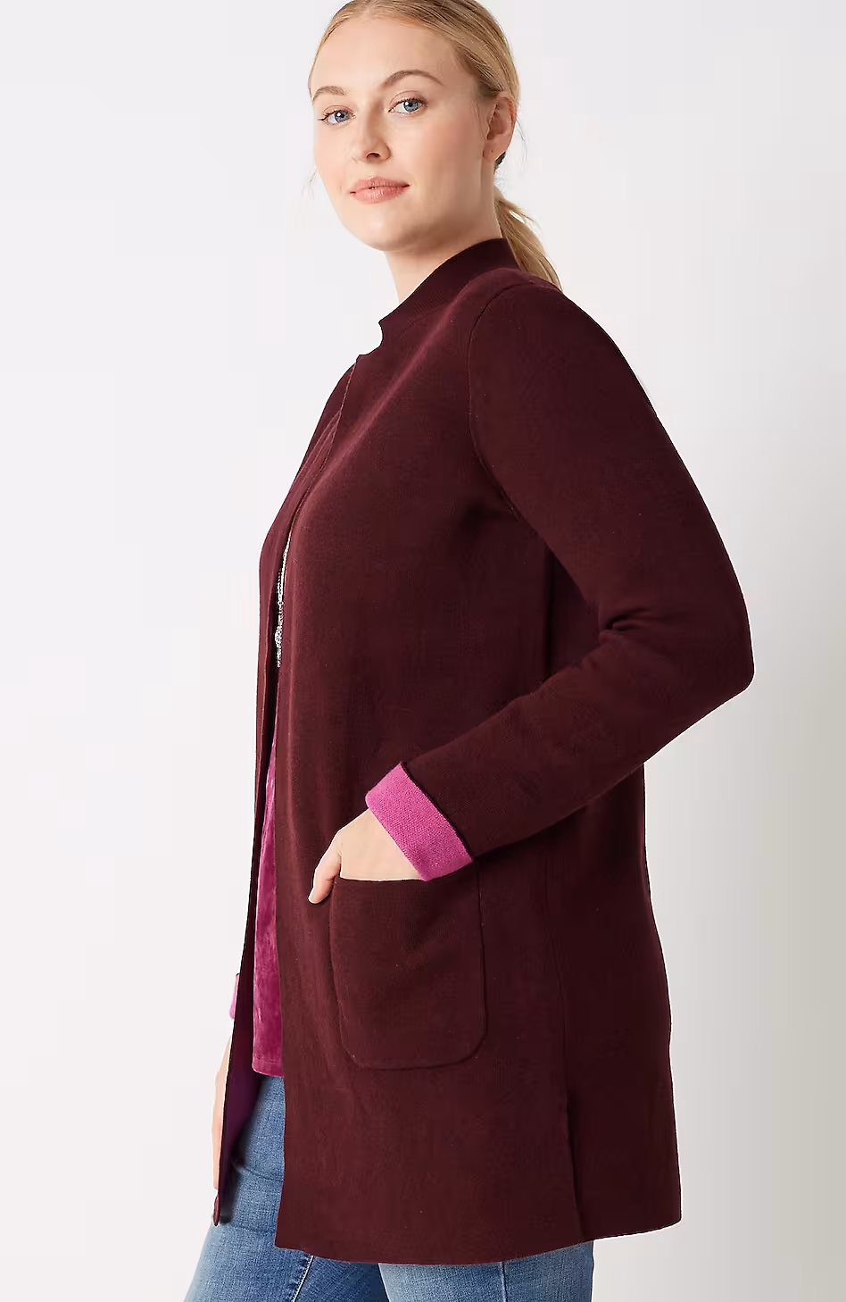 Majestic Open-Front Cardi