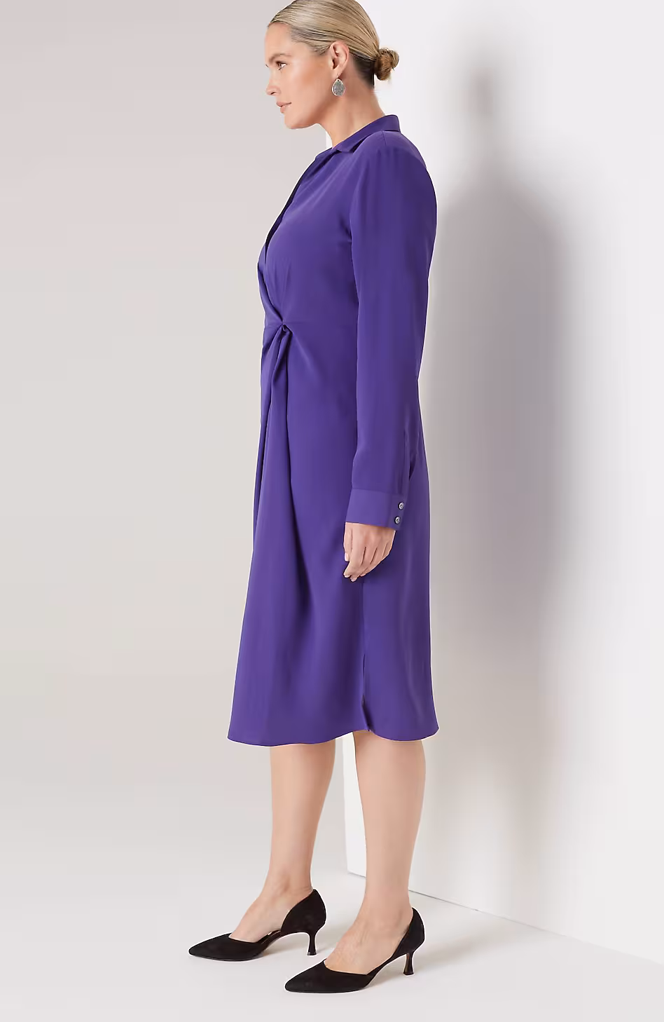 Wearever Twist-Front Shirtdress