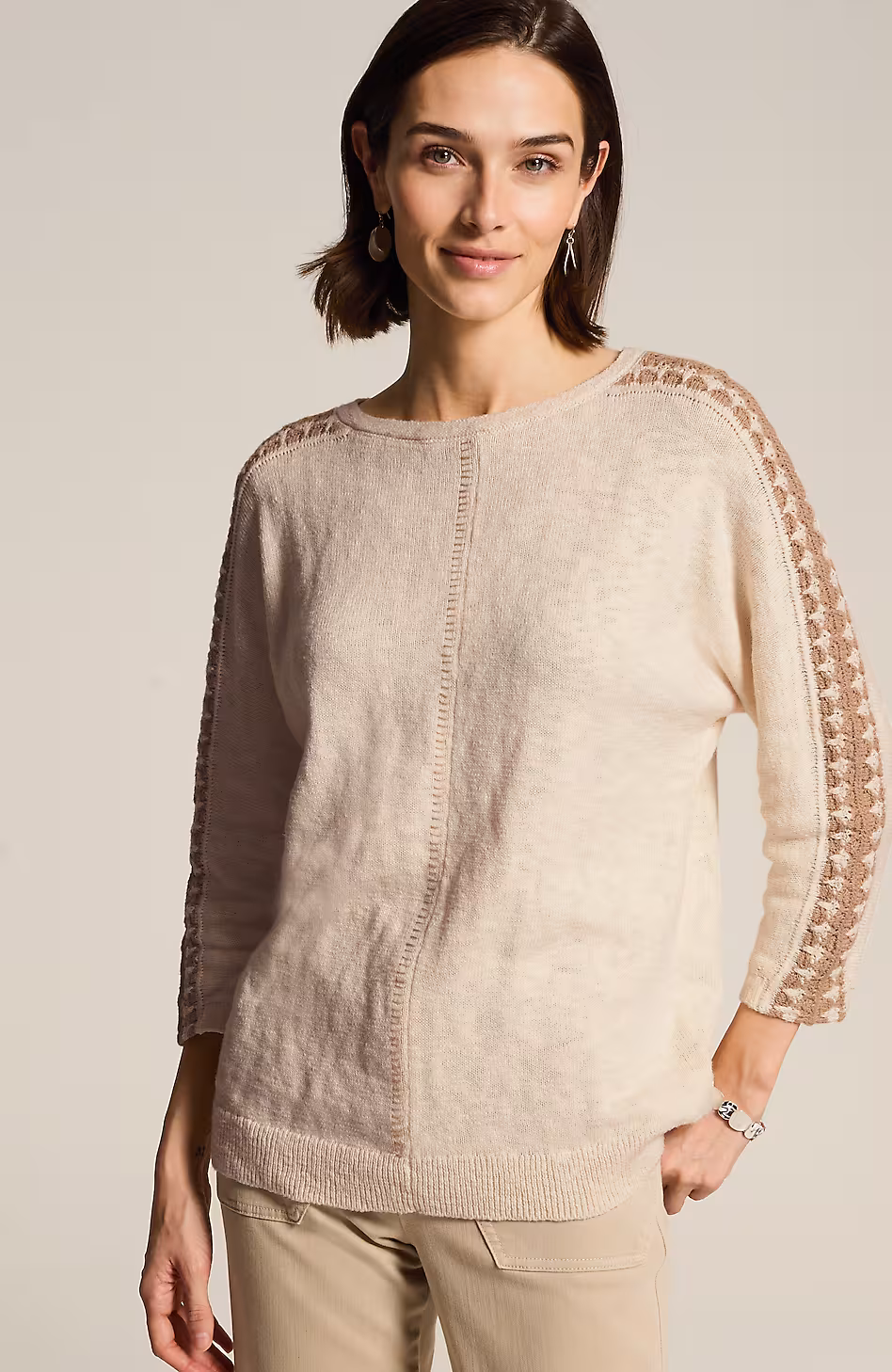 Crochet-Detailed Sweater
