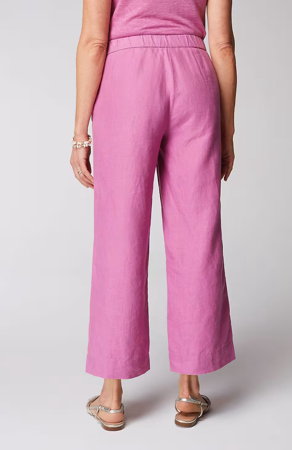 Easy Linen Wide-Leg Crops