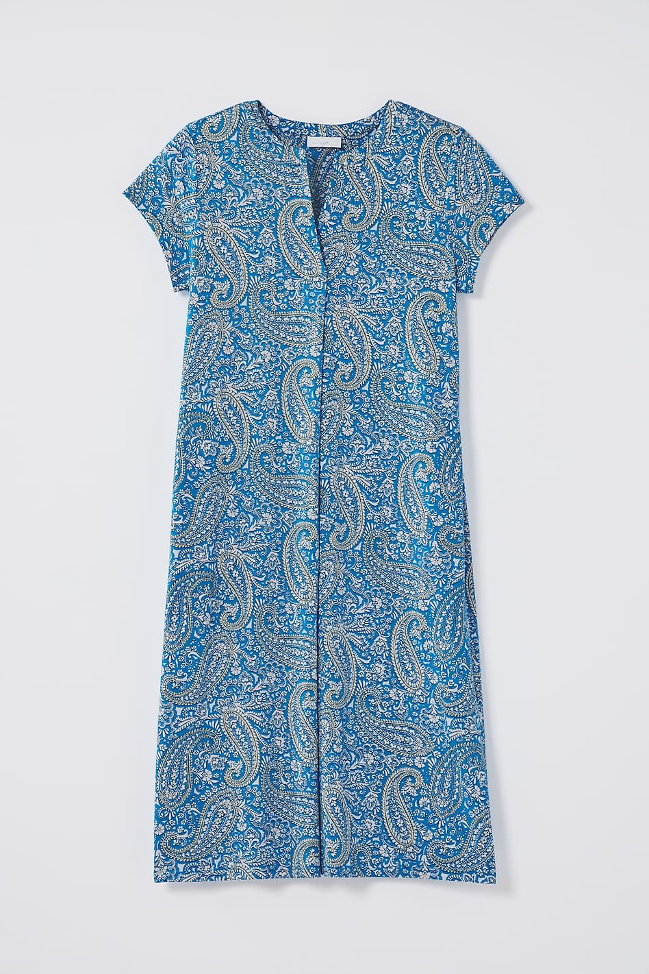 Paisley-Printed A-Line Dress