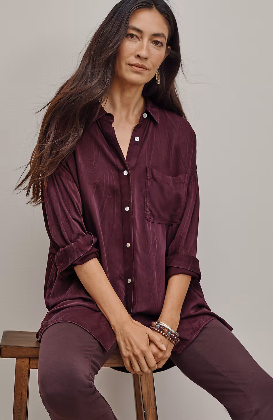 Pure Jill Lava-Dyed Tunic