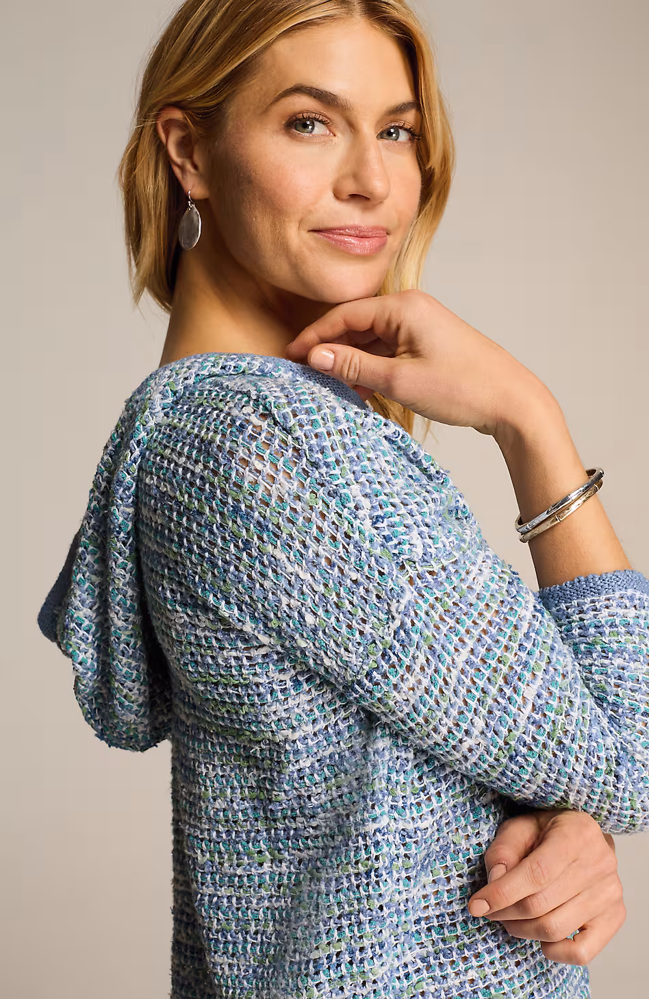 Relaxed Textured Hoodie