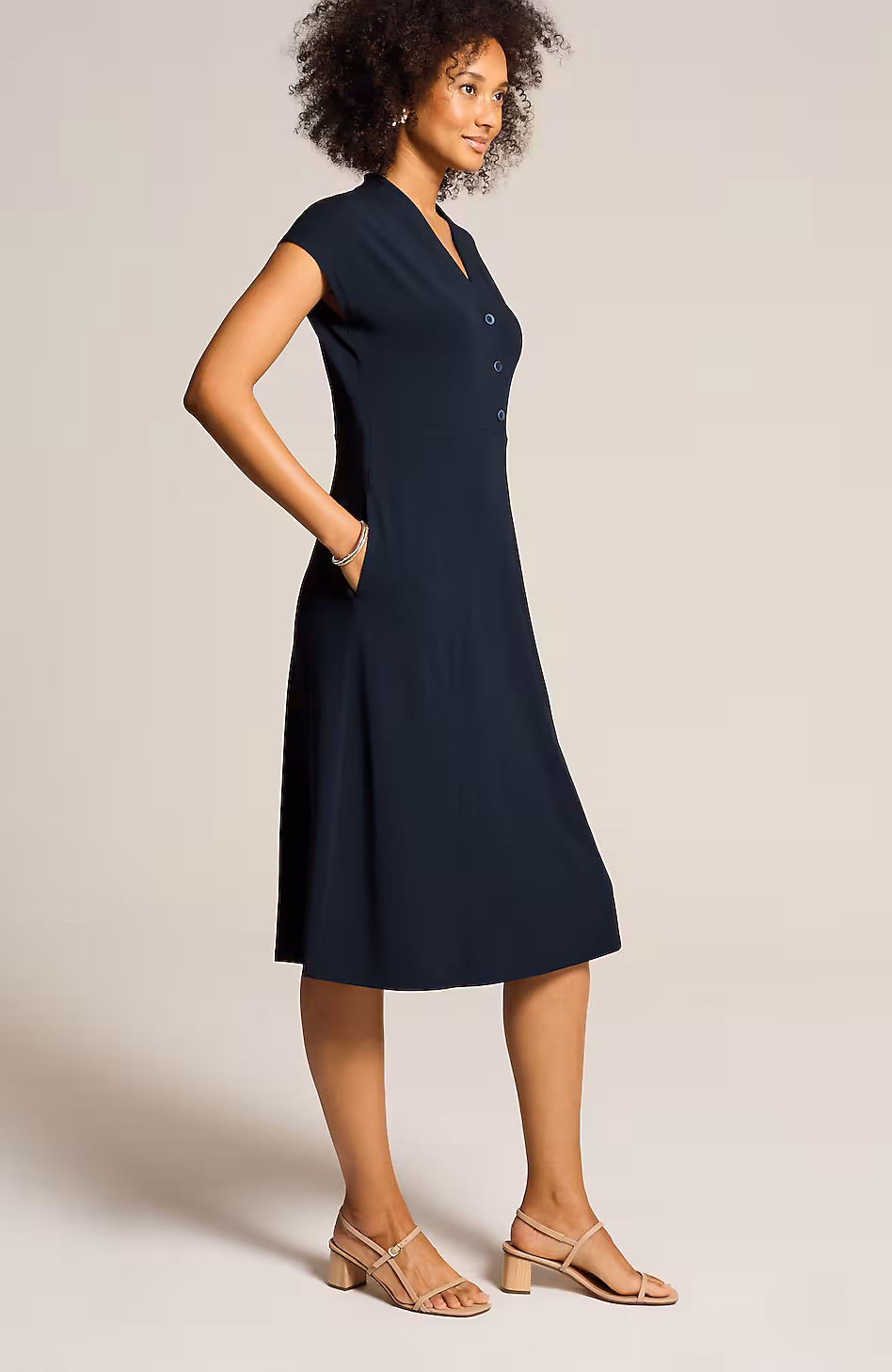 Wearever Dolman-Sleeve V-Neck Dress