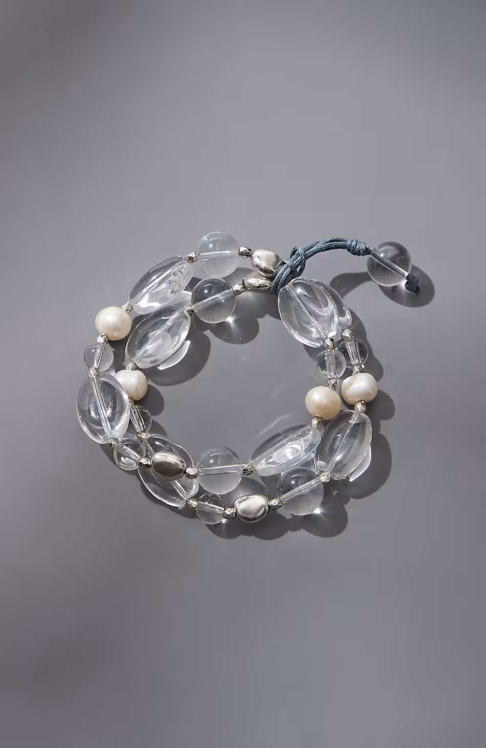 Glass-Beaded Stretch Bracelet