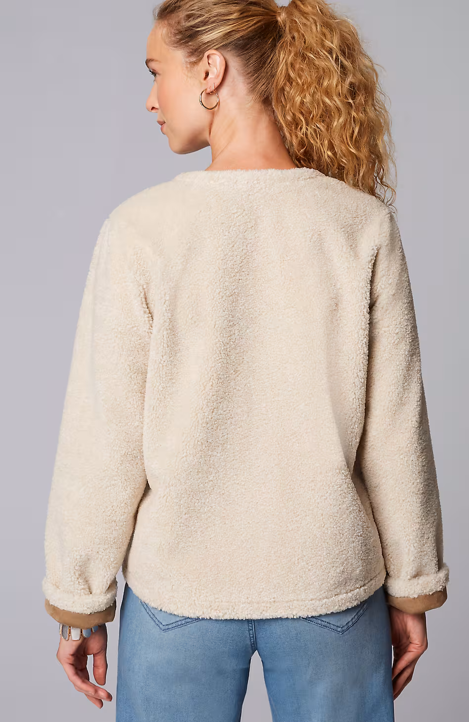 Pure Jill Reversible Teddy Jacket