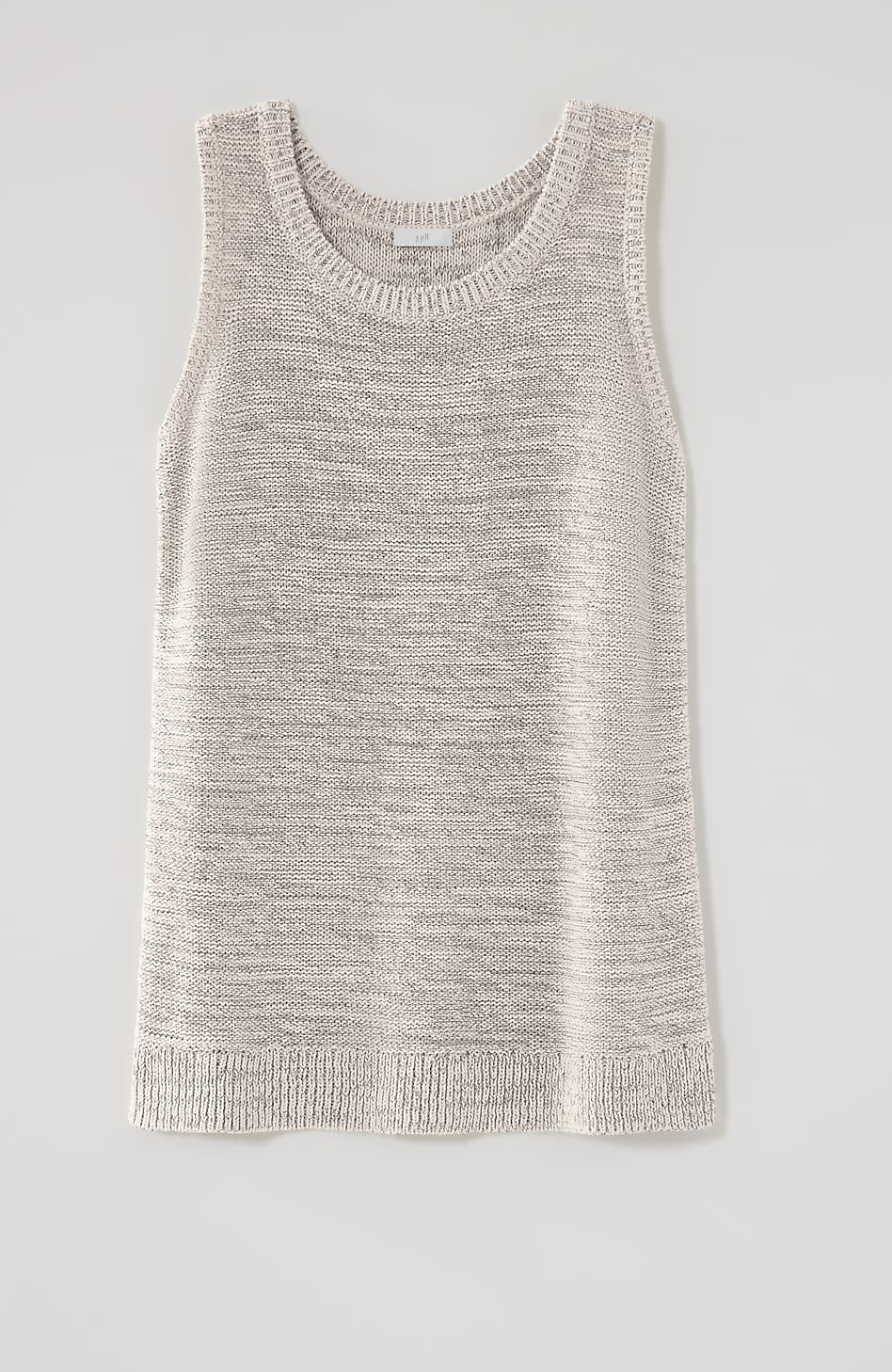 Tweed-Textured Sweater Tank