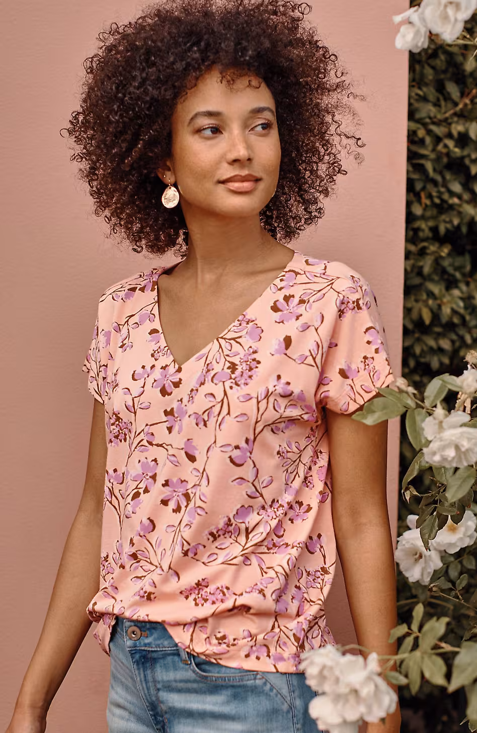 Luxe Supima® Pleat-Back Tee