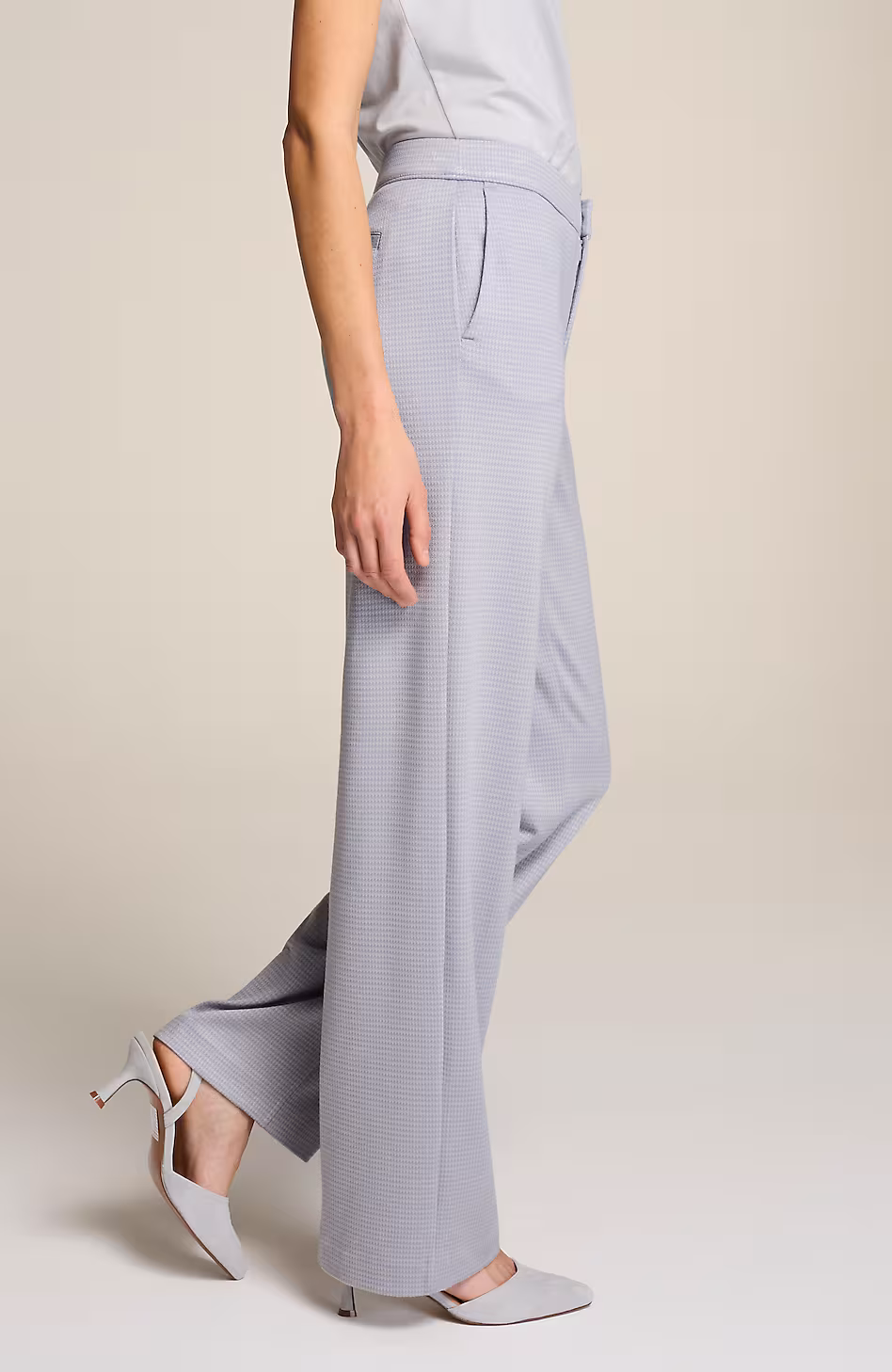 Wearever Polished-Knit Wide-Leg Trousers