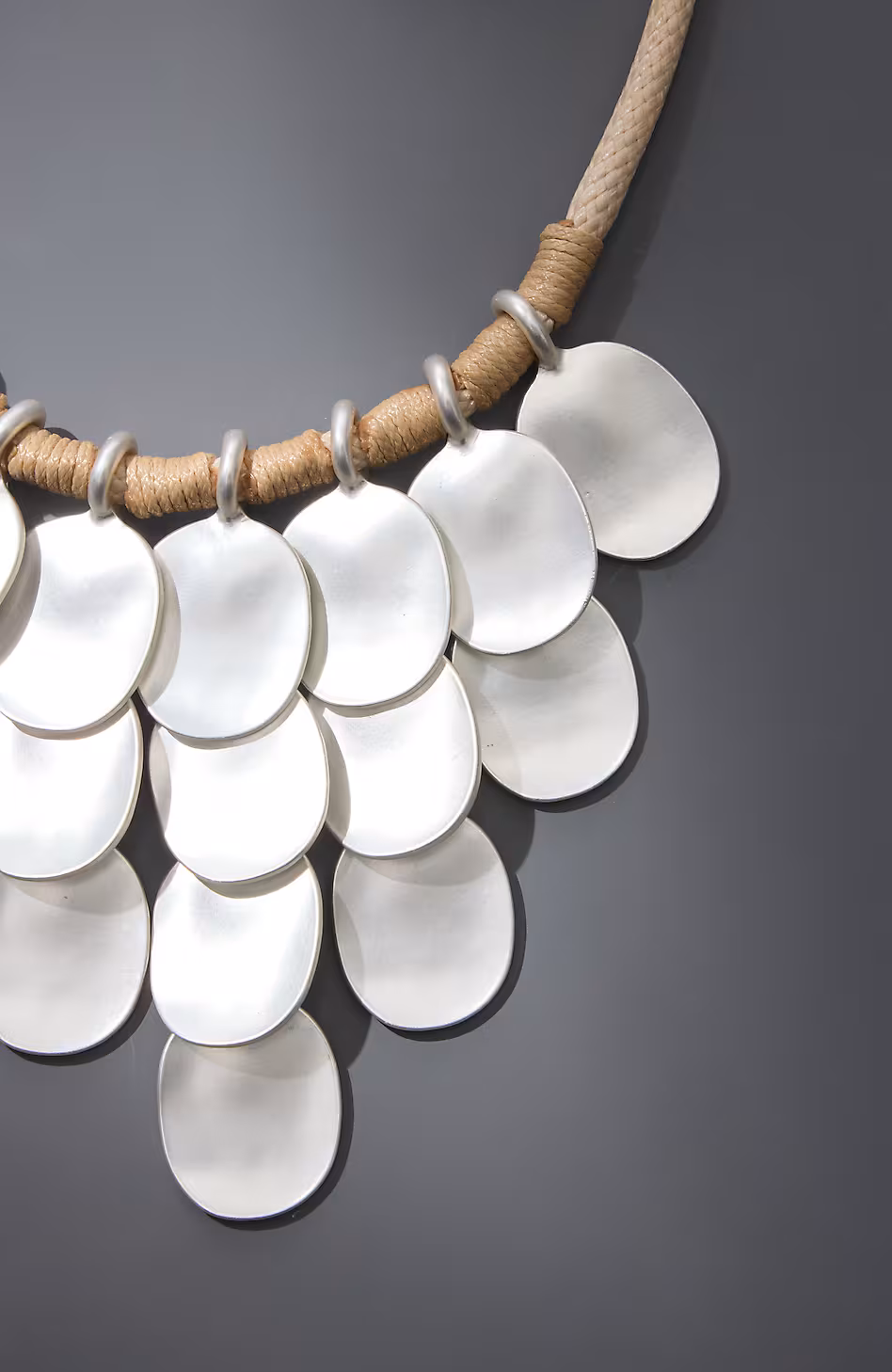 Silvertone Metals Statement Necklace