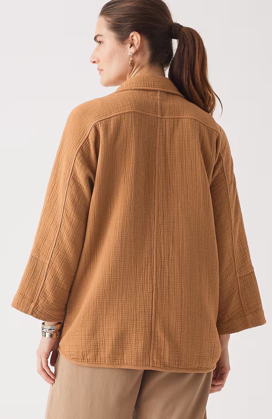 Pure Jill Relaxed Gauze Blazer