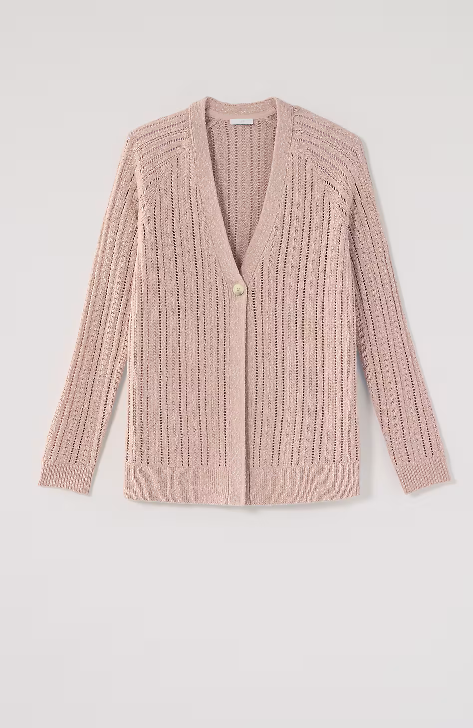 Marled Single-Button Cardi