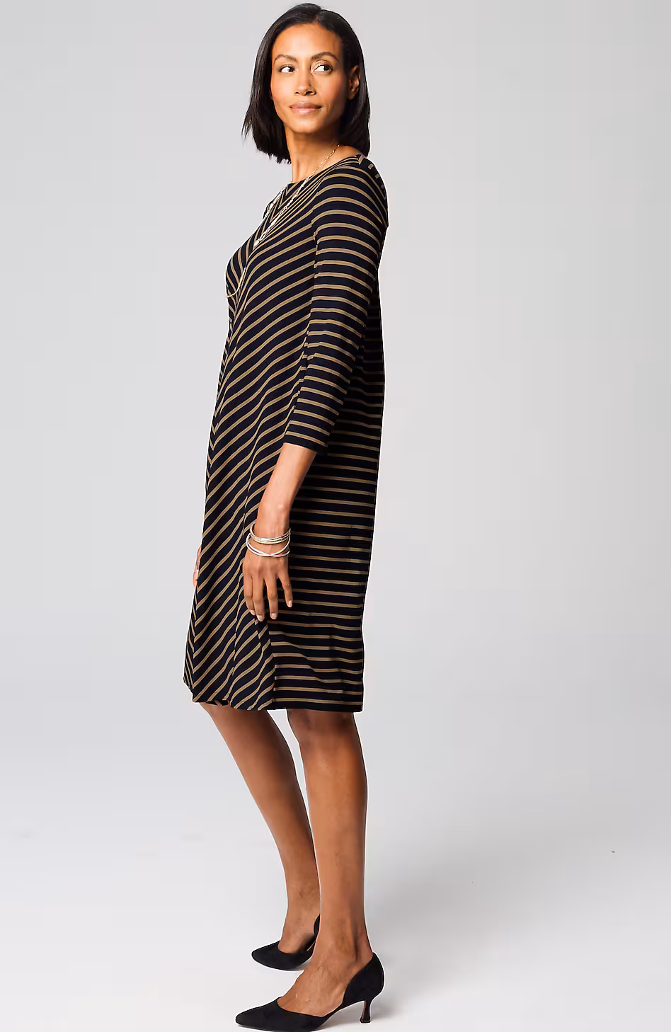 Wearever Knit Pleat-Back Dress