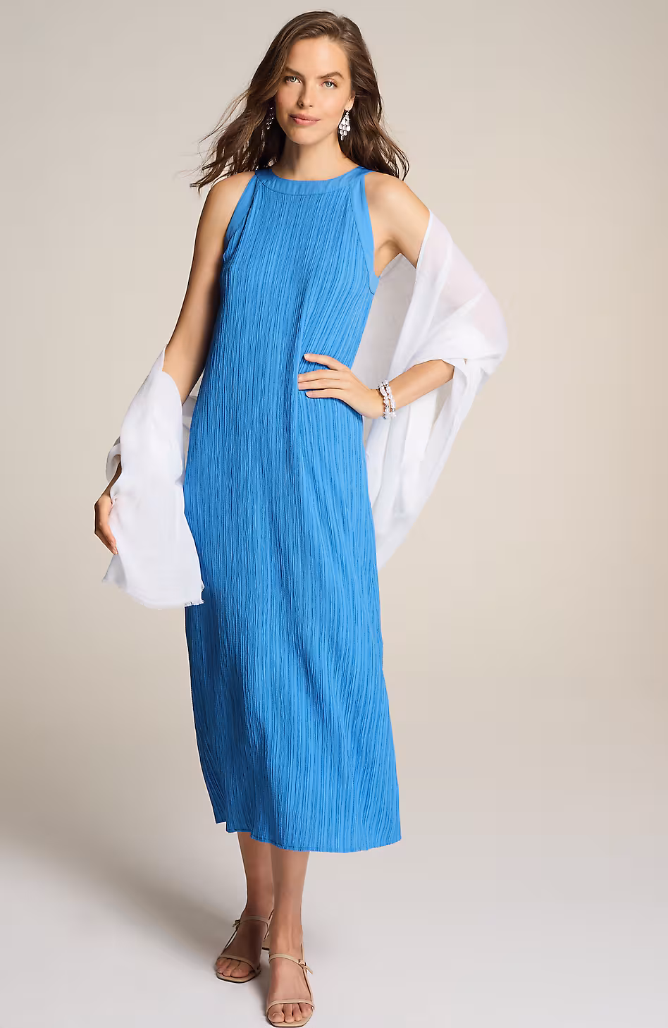 Wearever Crinkle-Textured Maxi Dress