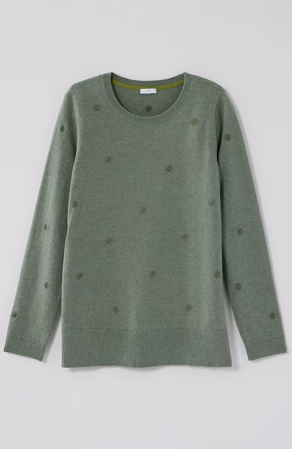 Dot-Embroidered Sweater