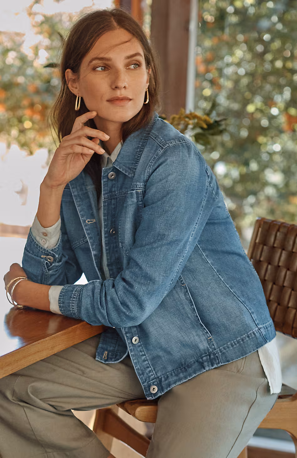 Cotton & Linen Denim Jacket