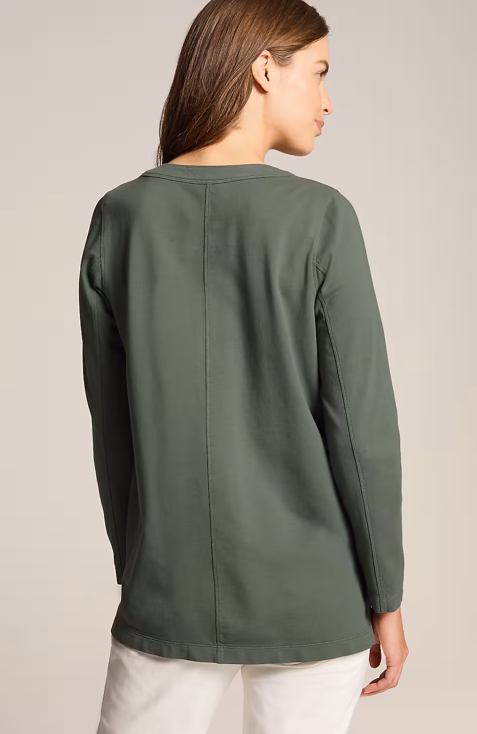 Fit French Terry V-Neck Tunic