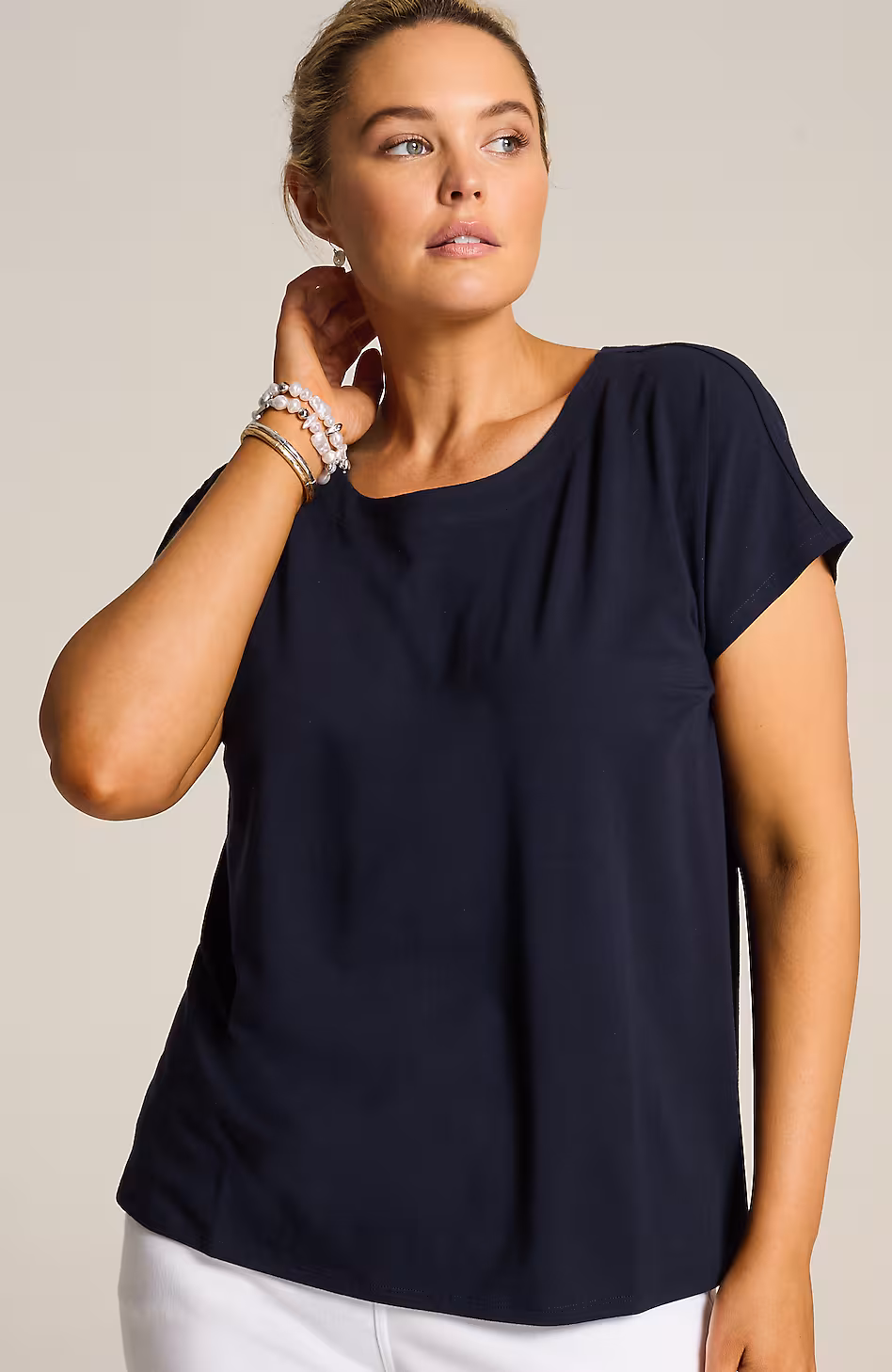 Luxe Supima® Scoop-Neck Tee