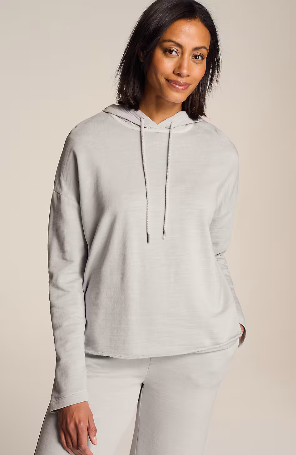 Fit Slub-Terry Garment-Dyed Hoodie