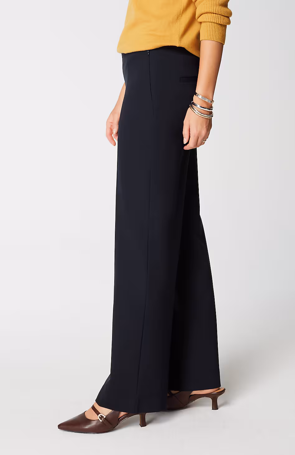 Ponte Wide-Leg Pants