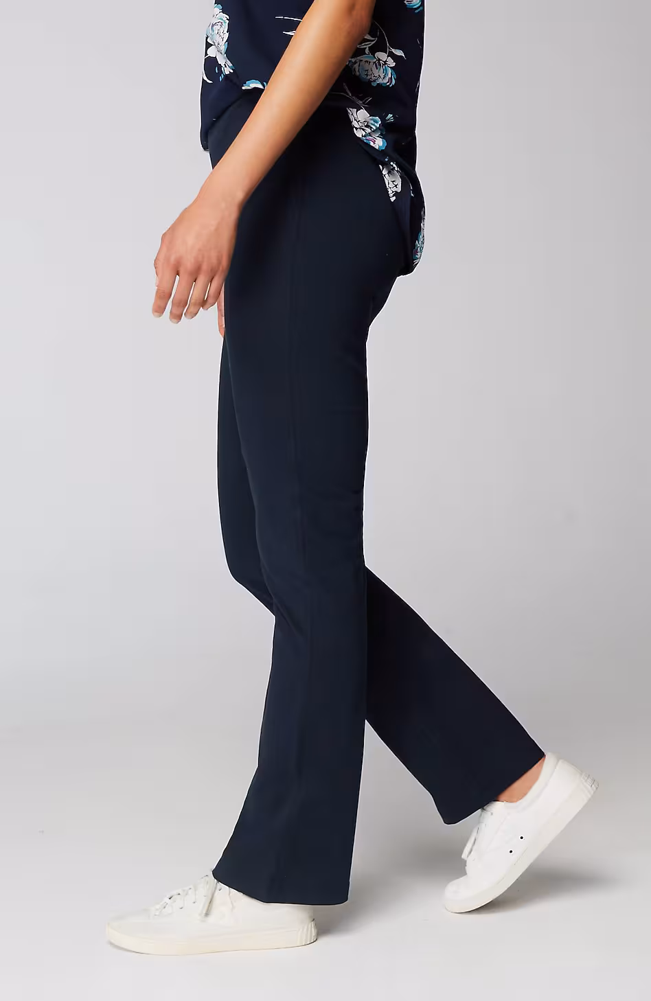 Fit Breathe Cotton High-Rise Boot-Cut Pants