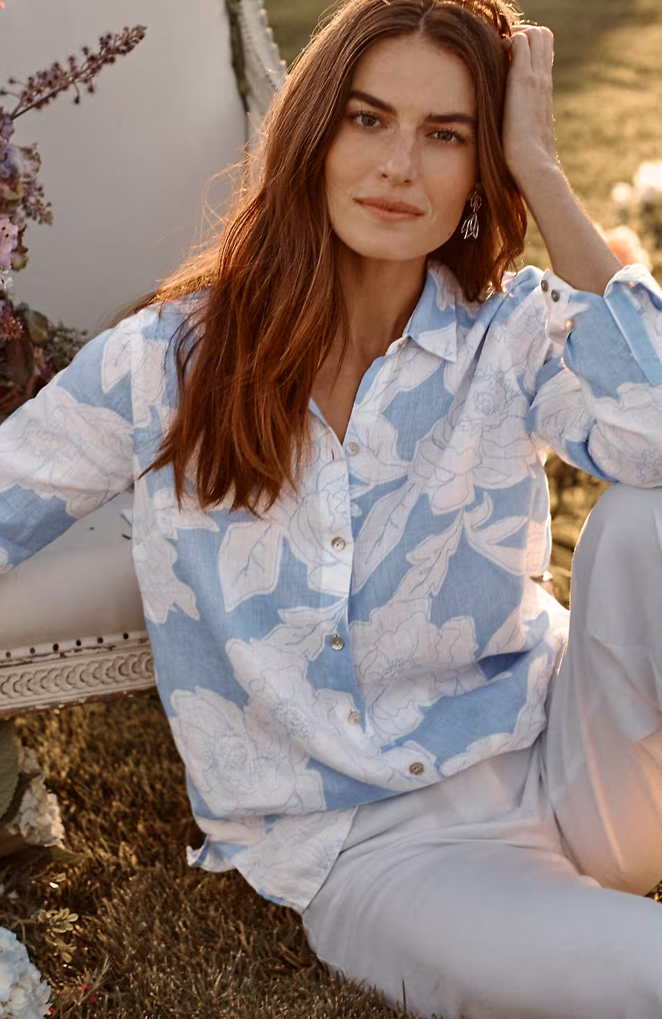 Everyday Linen Button-Front Shirt