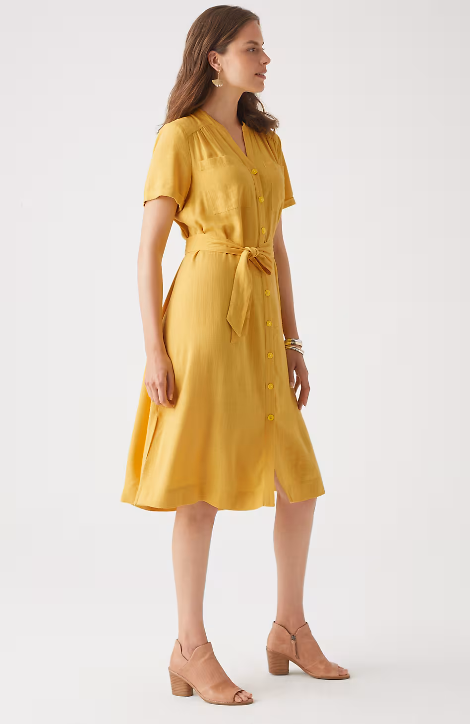 Patch-Pocket Shirtdress