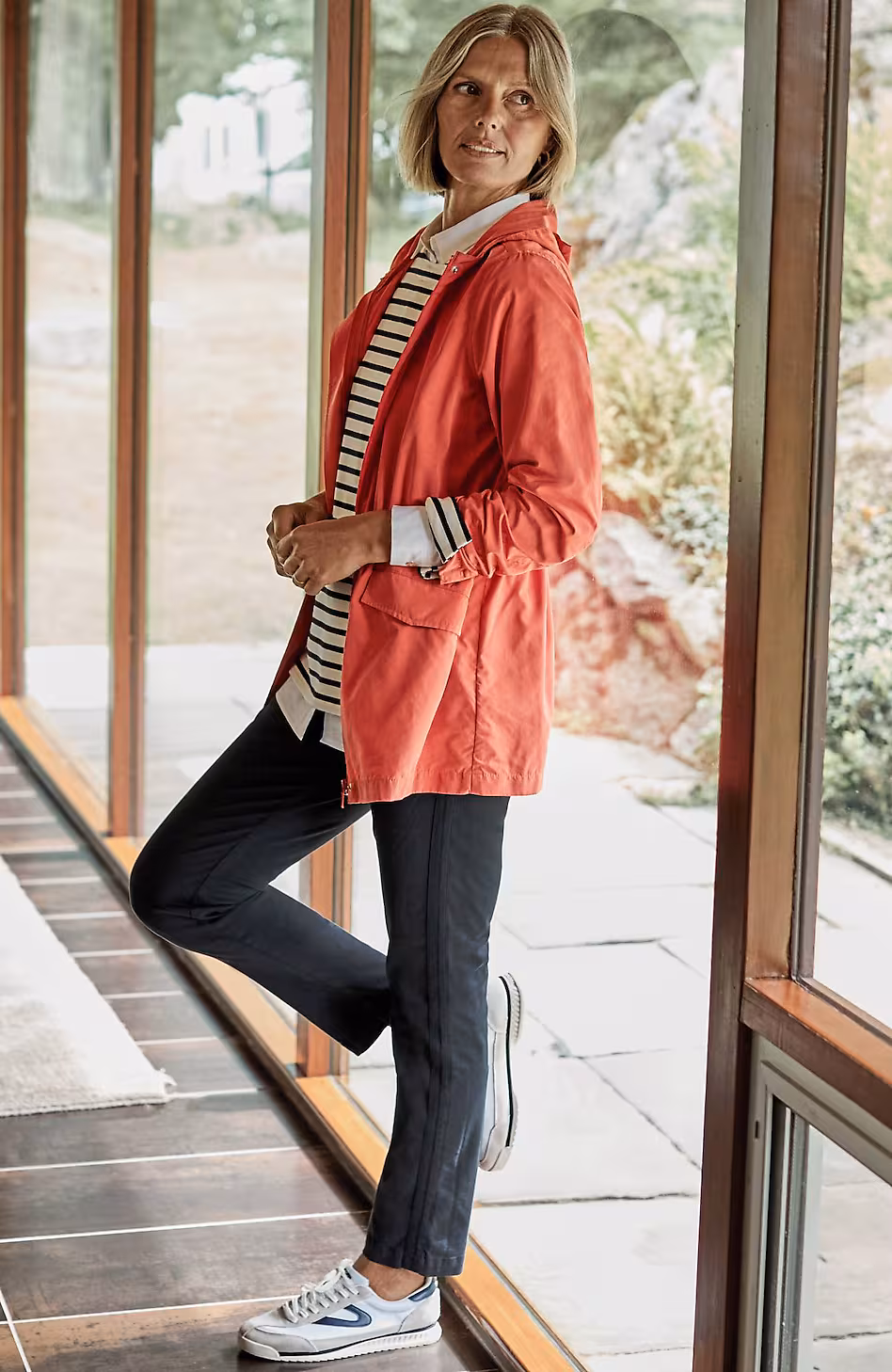 Sateen Slim-Leg Pants