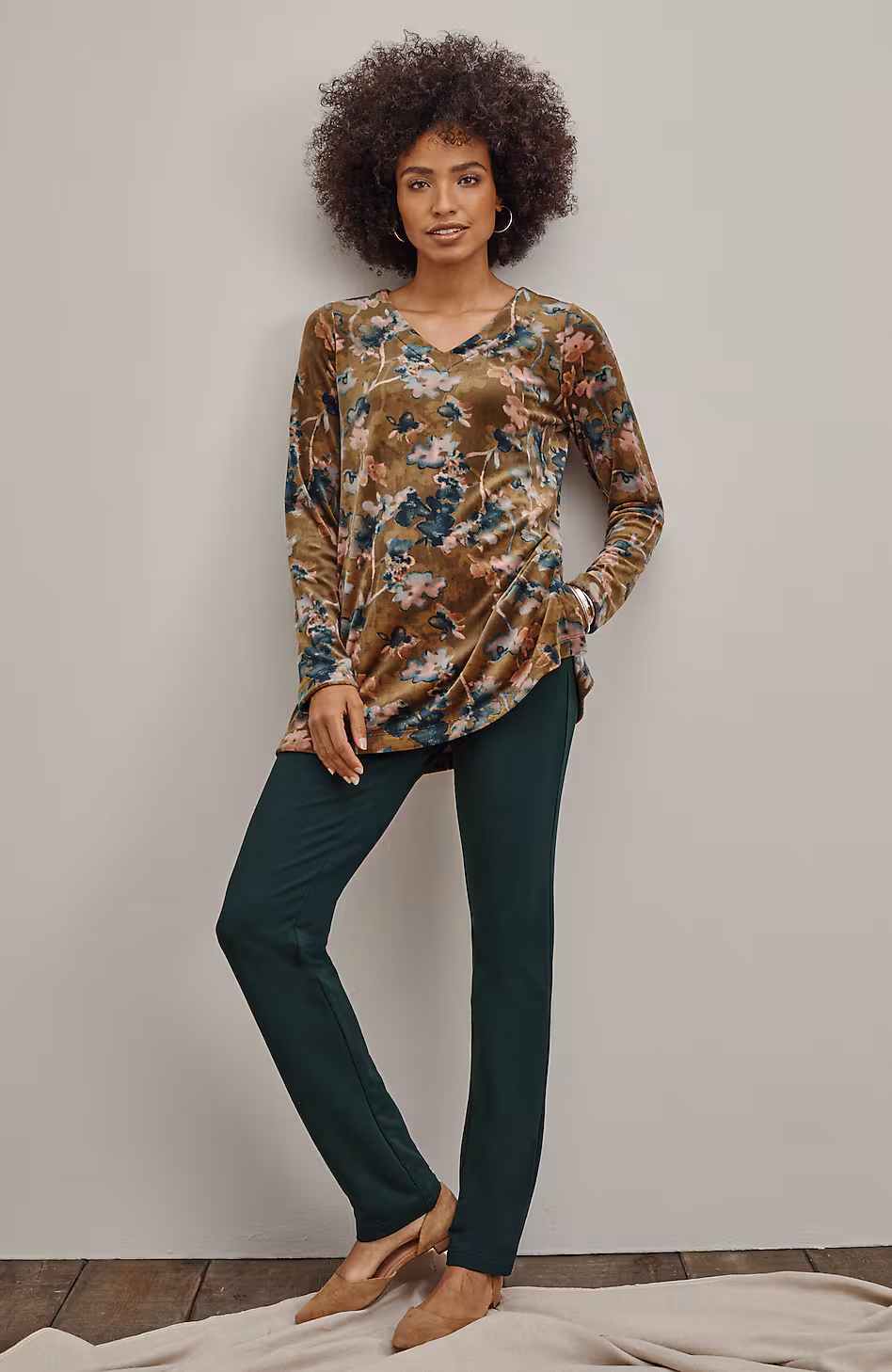 Pure Jill Affinity Slim-Leg Pants