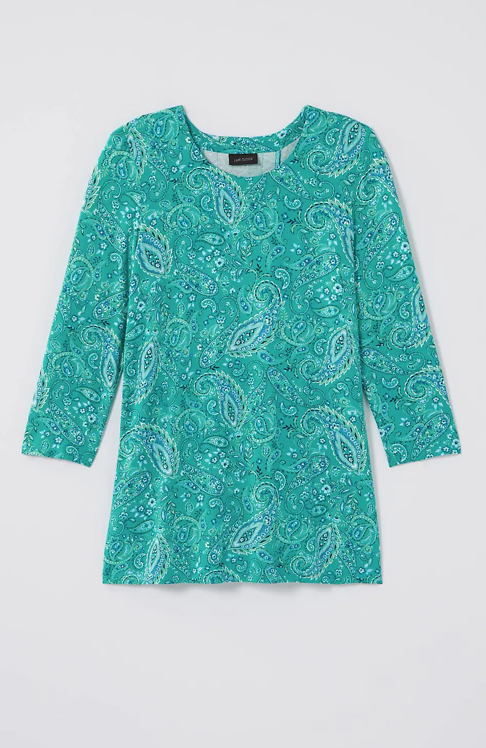 Wearever Mixed-Print Button-Back Top