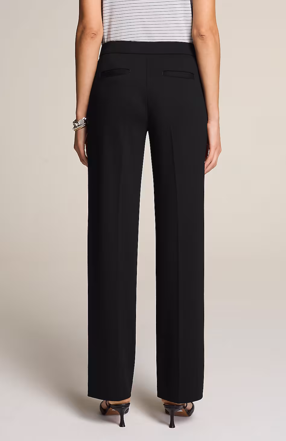 Wearever Polished-Knit Wide-Leg Trousers