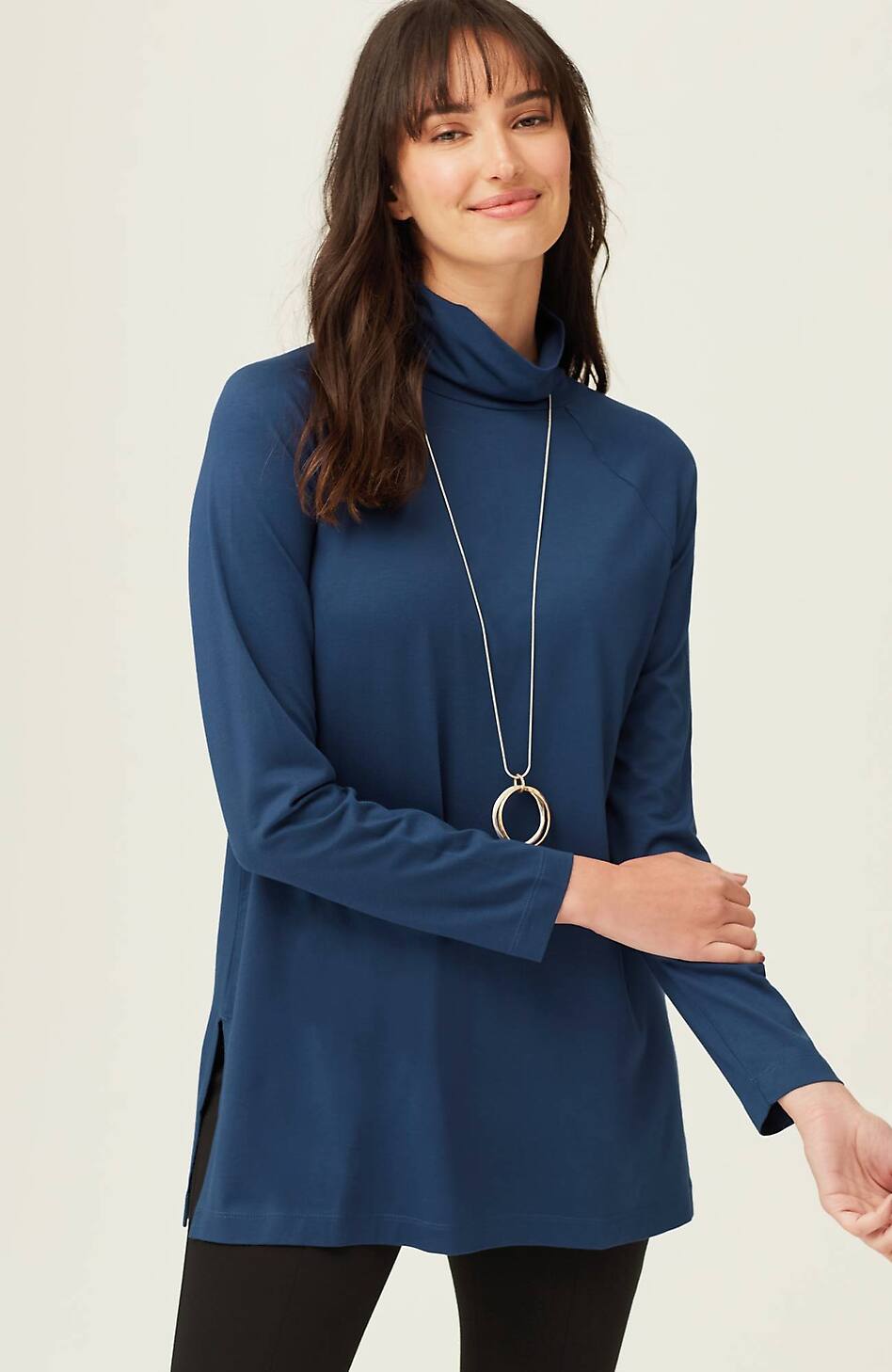 Luxe Supima® Everyday Turtleneck Tunic