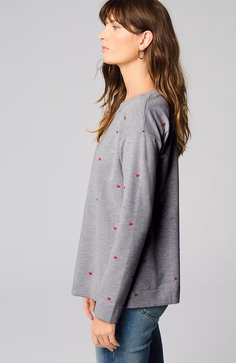 More Love Embroidered Sweatshirt