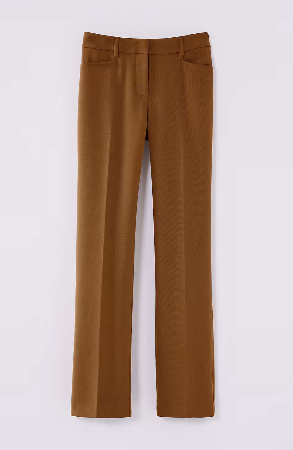 Angled-Pockets Straight-Leg Pants