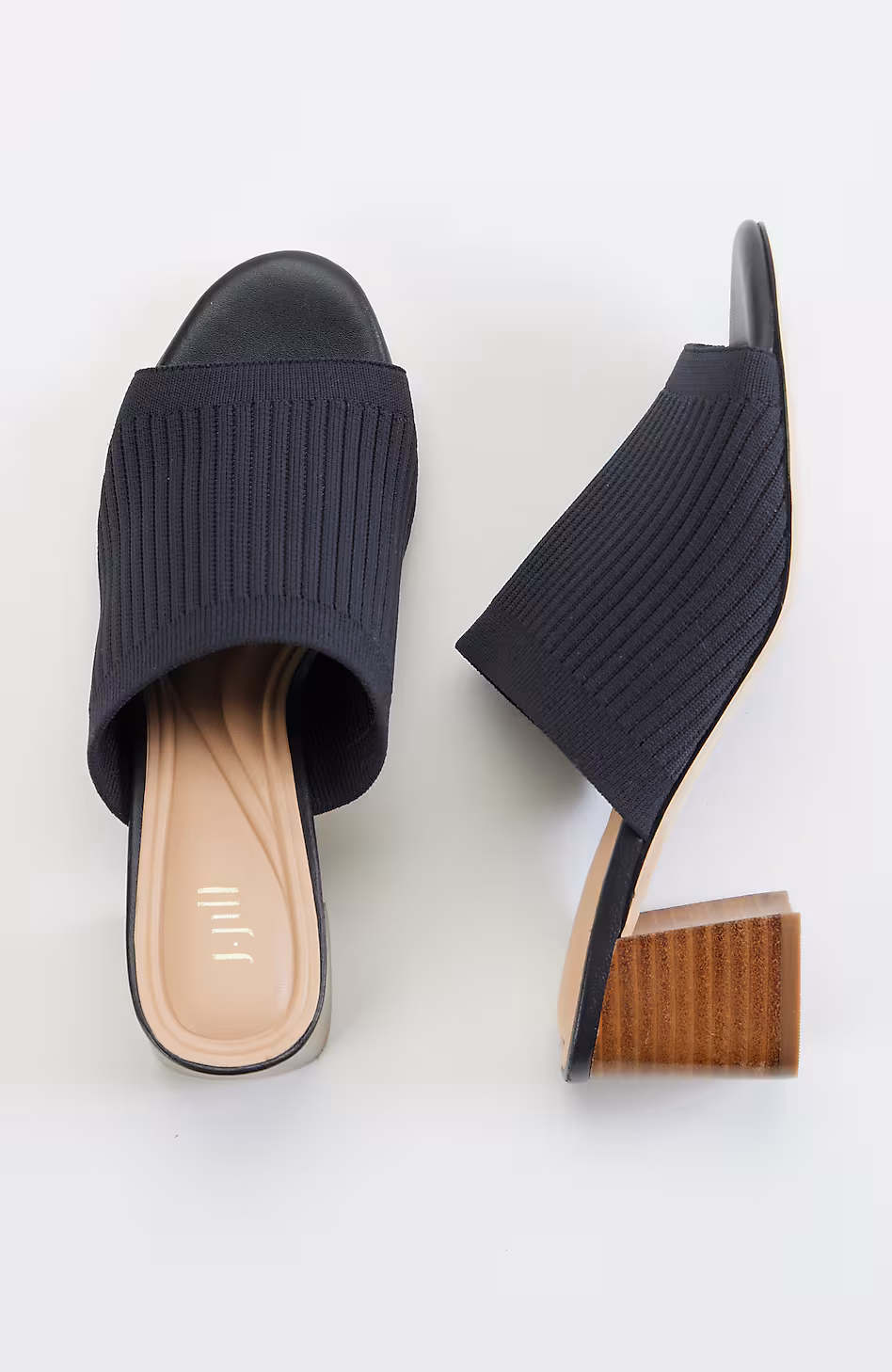 Rory Ribbed Block Heels