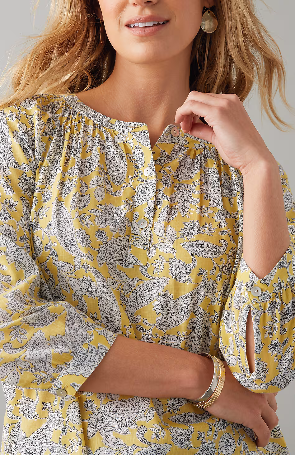 Cotton Voile Pullover Top