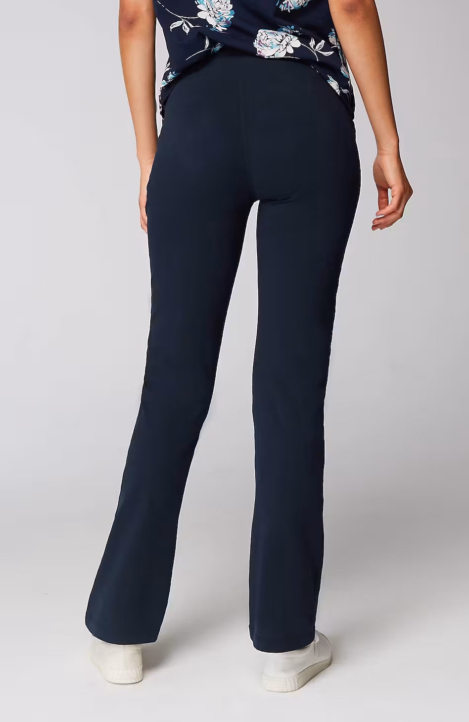 Fit Breathe Cotton High-Rise Boot-Cut Pants