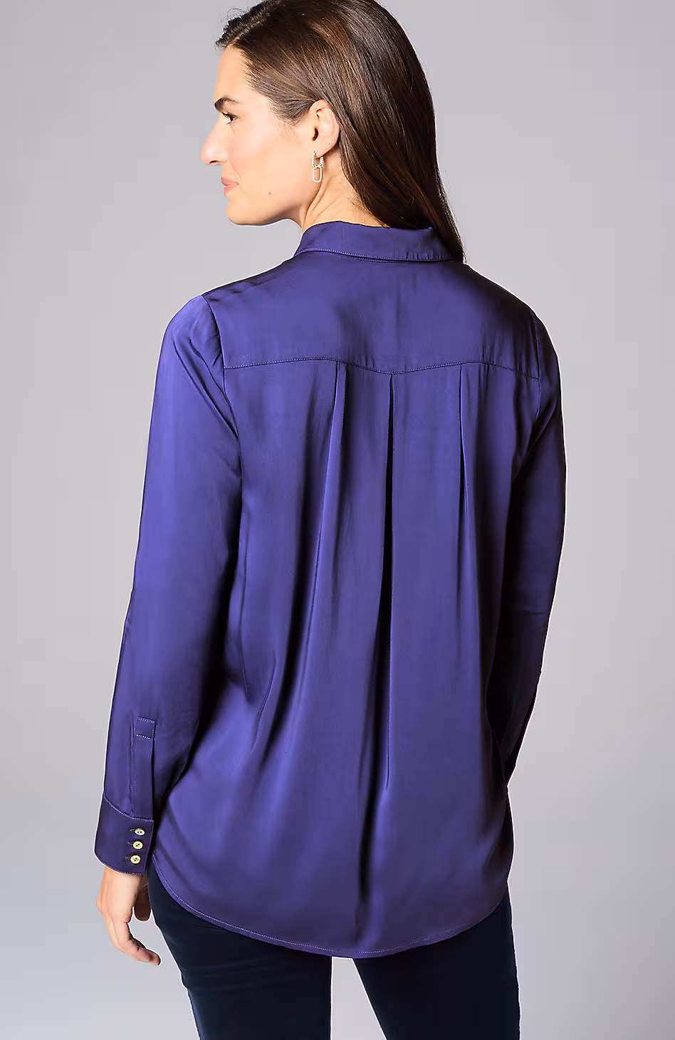 Satin A-Line Shirt