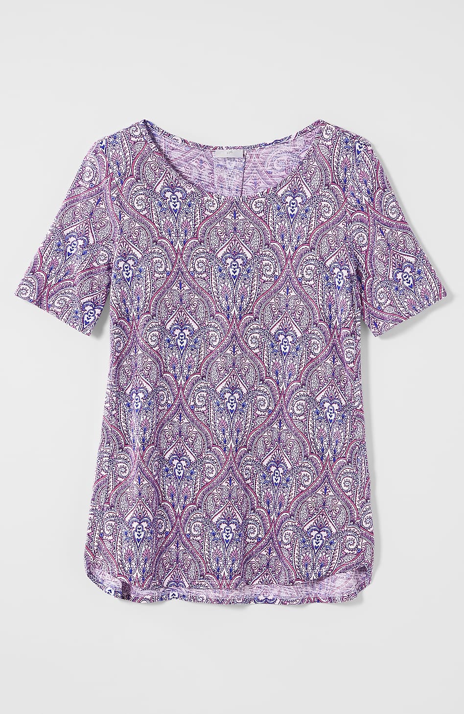 Cotton-Blend Elbow-Sleeve Tunic