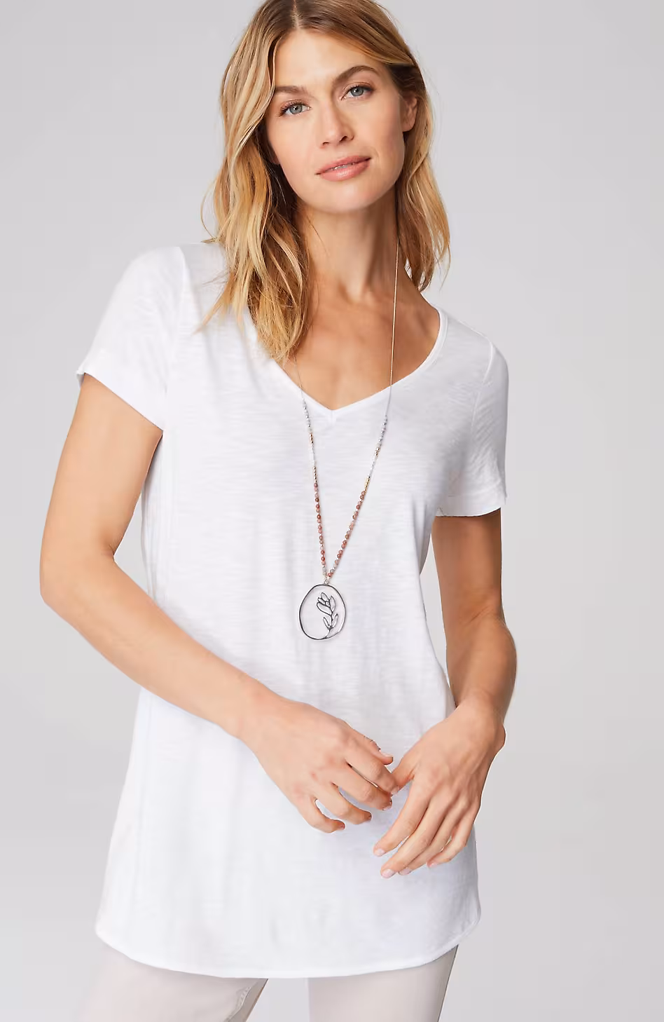 Cotton And Tencel™ Modal Shirttail Tunic