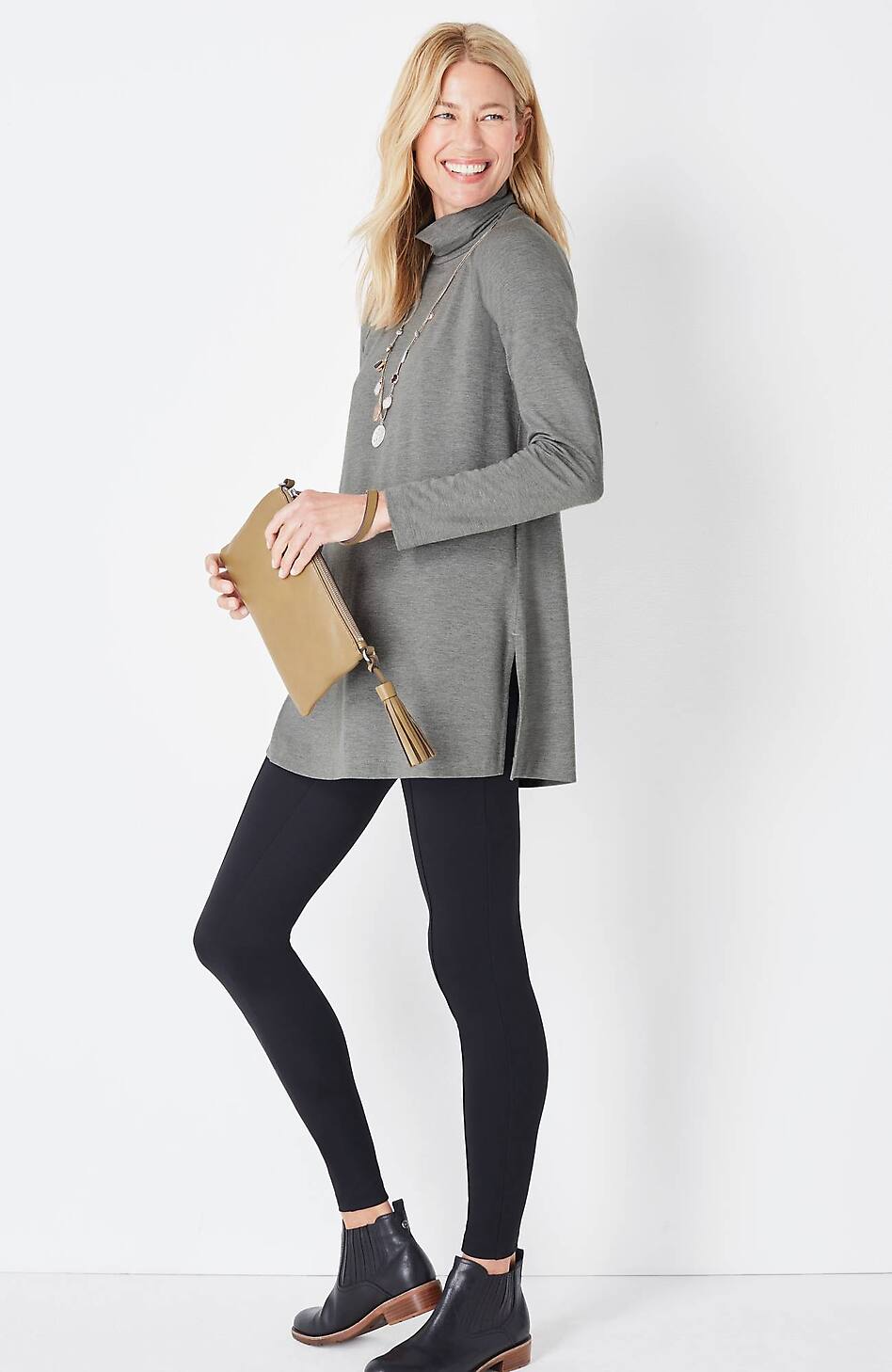 Luxe Supima® Everyday Turtleneck Tunic