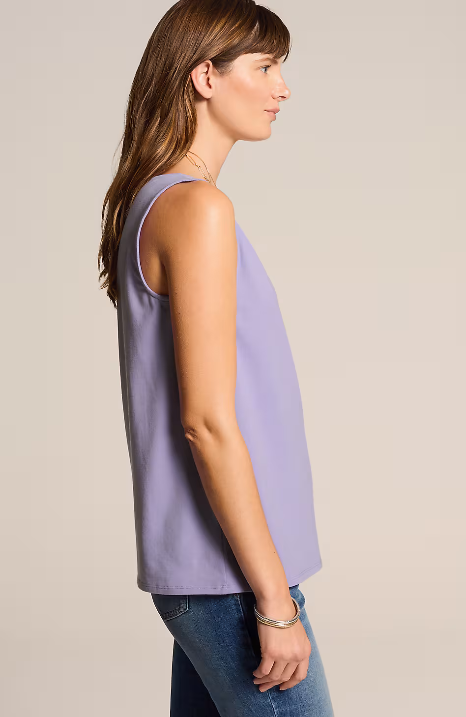 Pima-Stretch Knit Tank