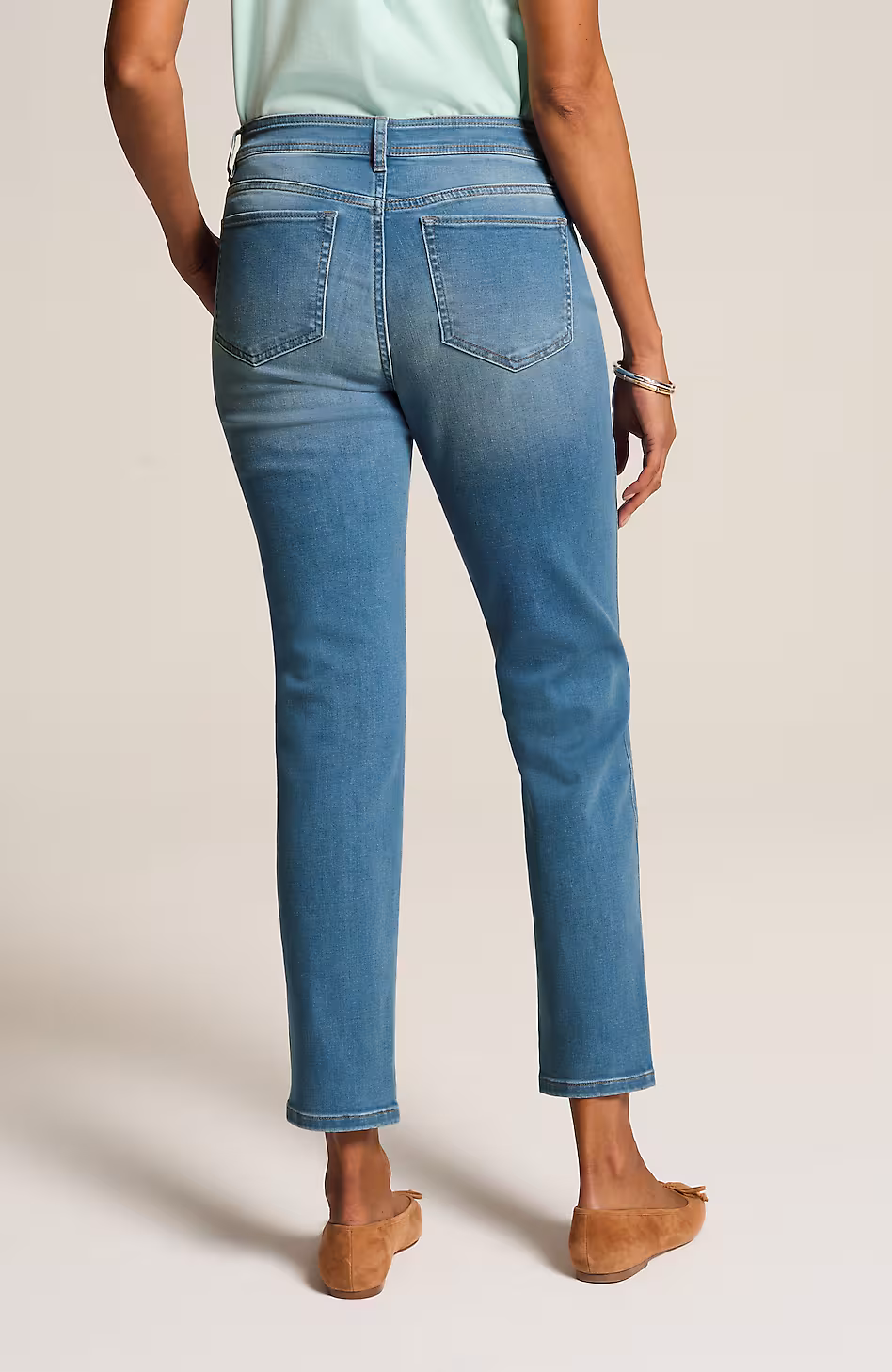Patch-Pocket Slim-Leg Jeans