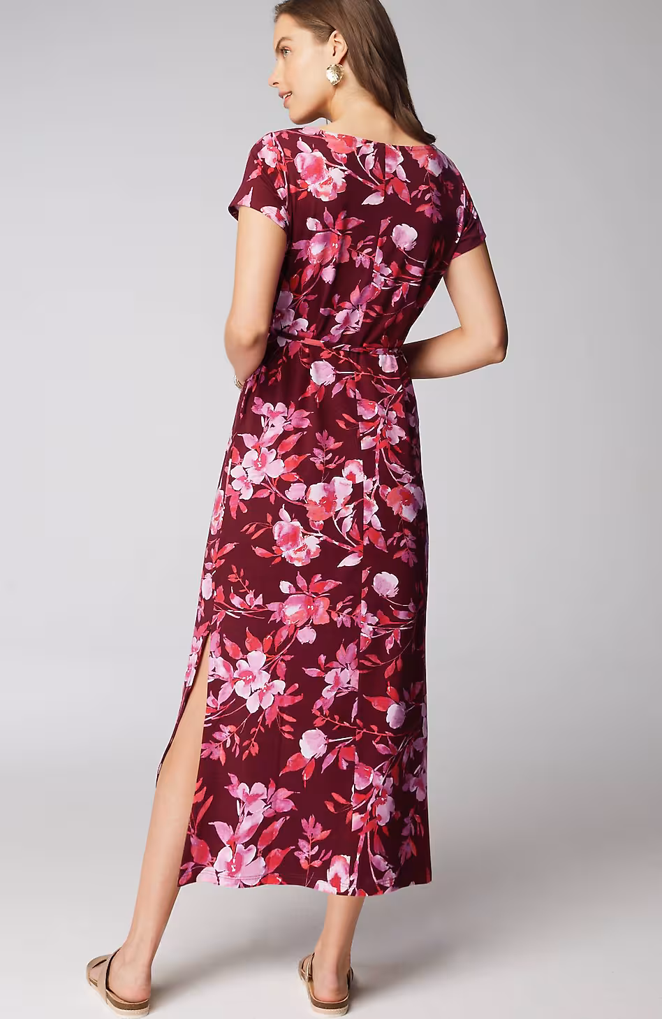 Cap-Sleeve Maxi Dress