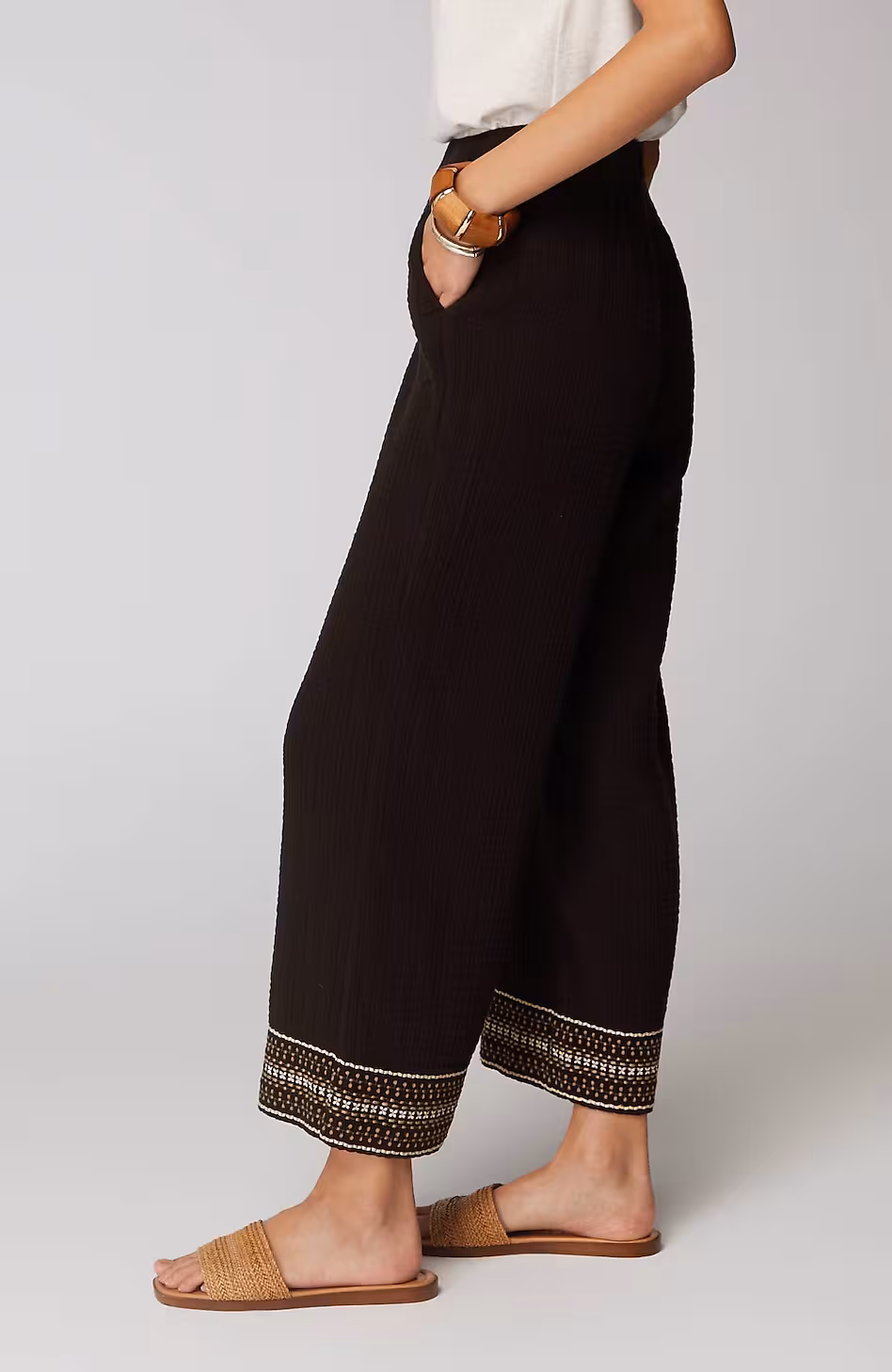 Pure Jill Relaxed Cropped Pants