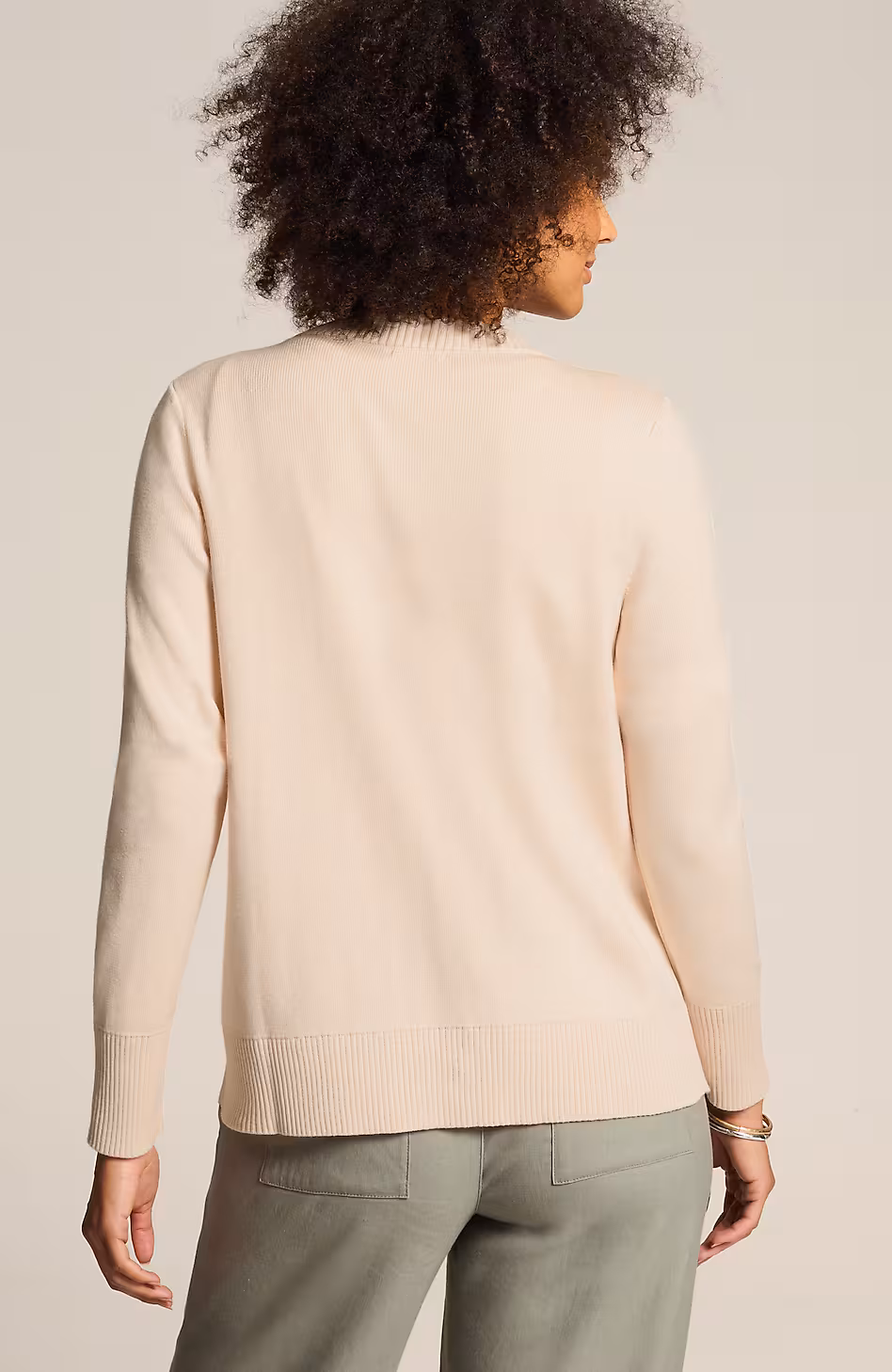 Button-Detailed Sweater-Jacket