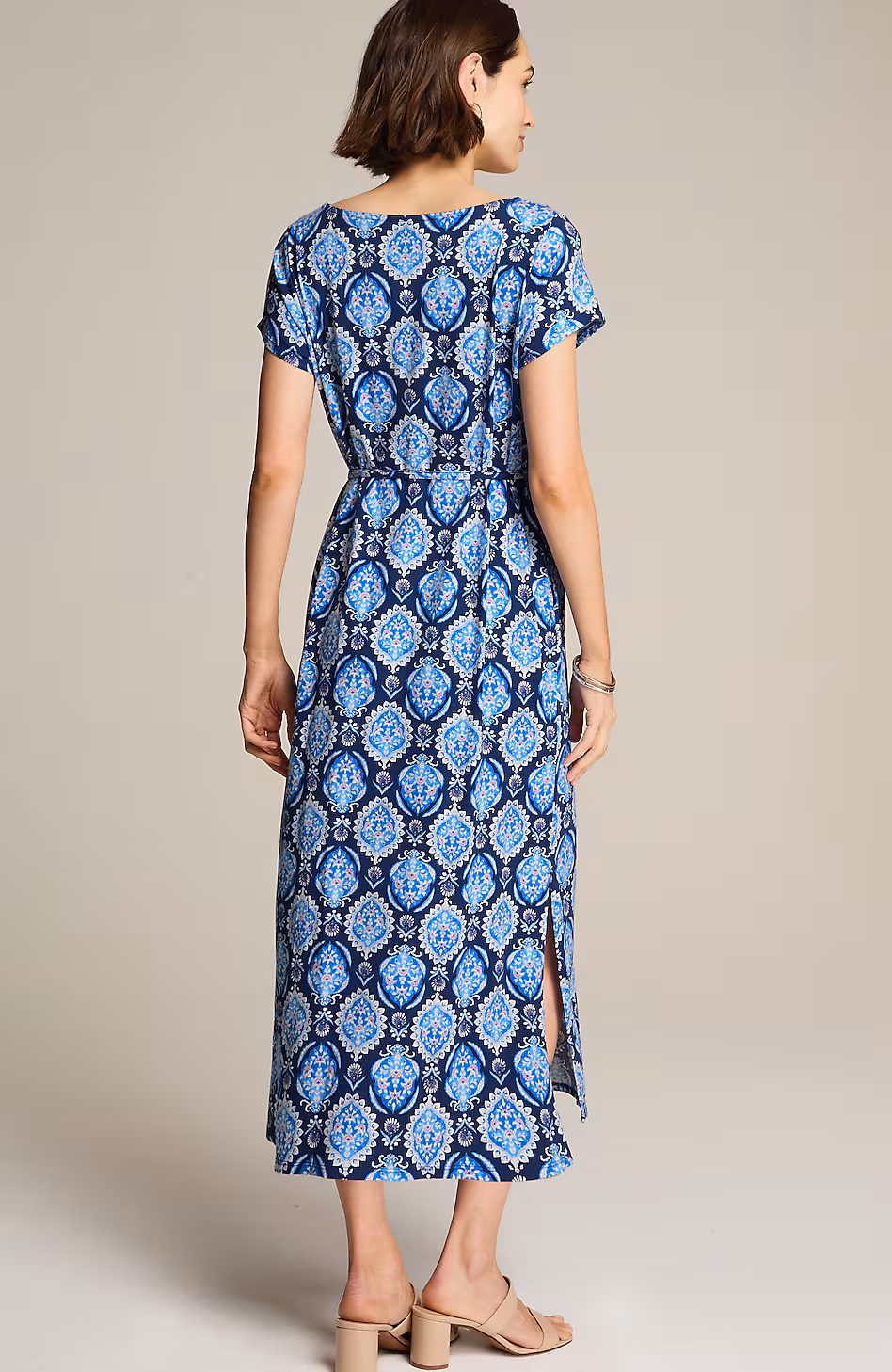 Cap-Sleeve Maxi Dress