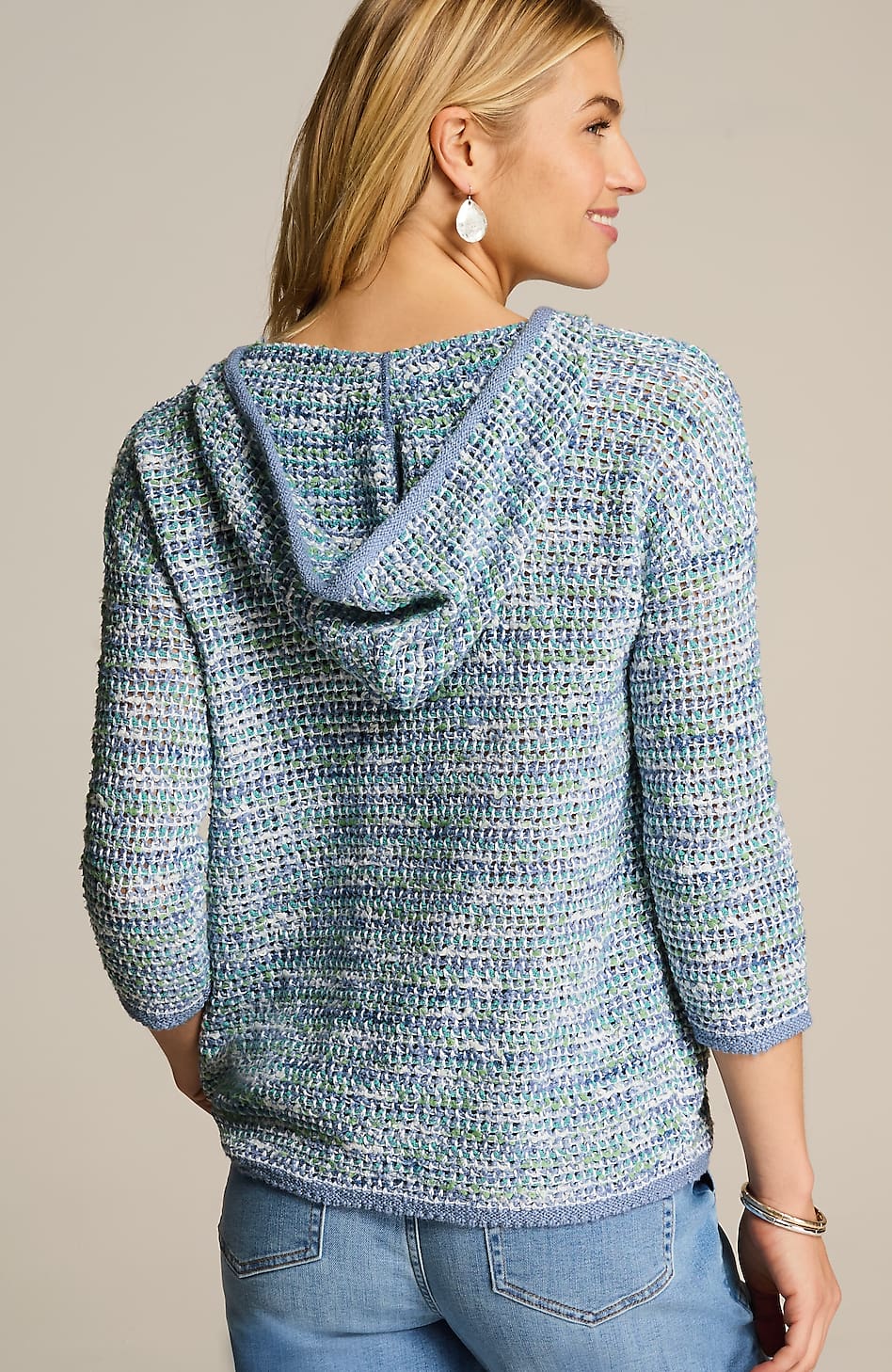 Relaxed Textured Hoodie